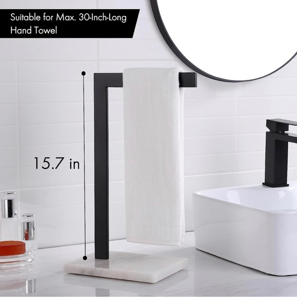 Bath Kes Towel Holder Stand For Bathroom Countertop Towel Stand With